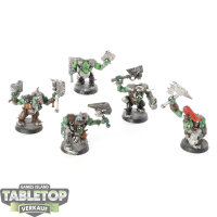 Orks - 5 x Ork Nobz - bemalt