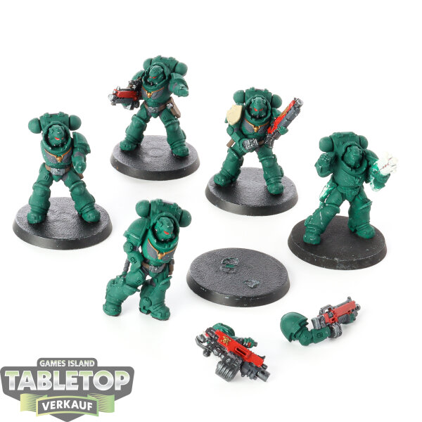 Space Marines - 5 Heavy Intercessors - teilweise bemalt