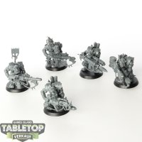 Orks - 5x Ork Nobz - unbemalt