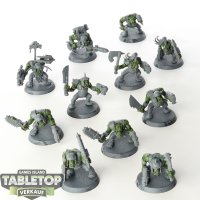 Orks - 11x Ork Boyz - teilweise bemalt