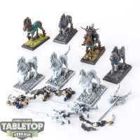 Dark Elves - 7 x Dark Rider + Command klassisch -...