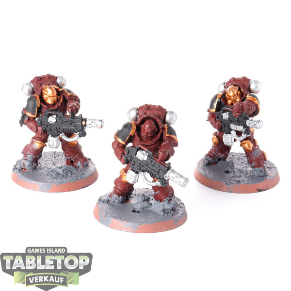 Blood Angels - 3 x Primaris Eradicators - bemalt