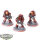 Blood Angels - 3 x Primaris Eradicators - bemalt