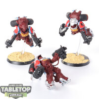 Blood Angels - 3 x Primaris Inceptors - teilweise bemalt