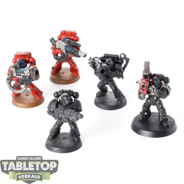 Space Marines - 5 x Devastator Squad - teilweise bemalt