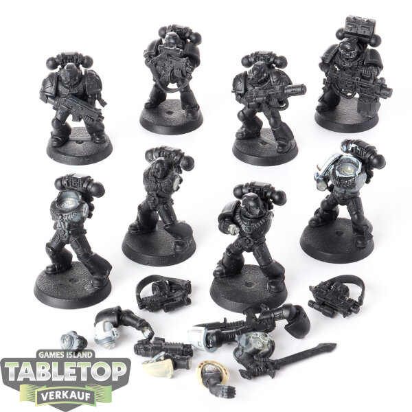 Space Marines - 10 x Tactical Squad klassisch - teilweise bemalt