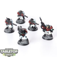 Space Marines - 5 x Scouts klassisch - bemalt