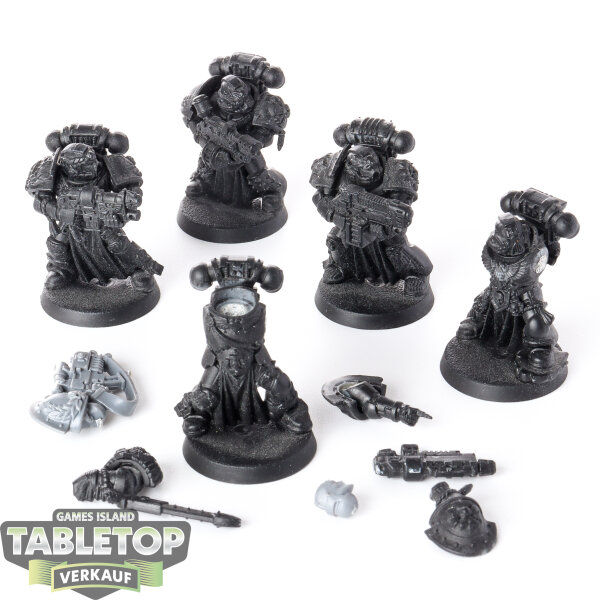 Space Marines - 5 x Sternguard Veteran Squad klassisch - teilweise bemalt