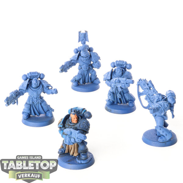 Space Marines - 5 x Sternguard Veteran Squad klassisch - teilweise bemalt