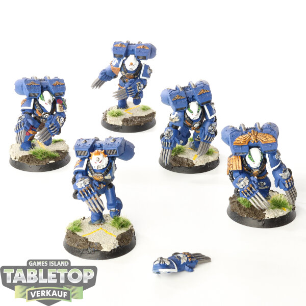 Ultramarines - 5 x Vanguard Veteran Squad - bemalt