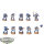 Space Marines - 10 x Tactical Squad klassisch - teilweise bemalt