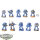 Space Marines - 10 x Tactical Squad klassisch - teilweise bemalt
