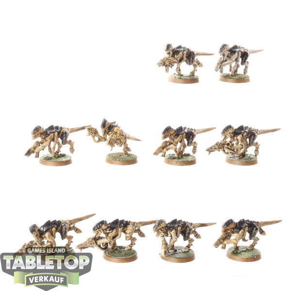 Tyraniden - 10 x Termagants klassisch - teilweise bemalt