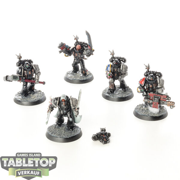 Dark Angels - 5 x Veterans - bemalt