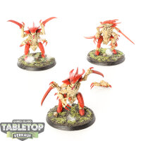 Tyraniden - 3 x Tyranid Warriors - bemalt