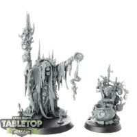 Orruk Warclans - Swampcalla Shaman with Pot-grot - unbemalt