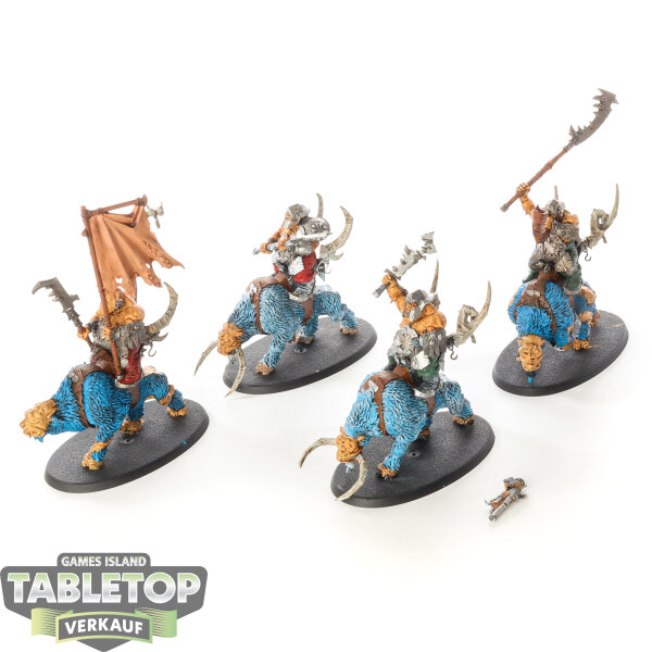 Ogor Mawtribes - 4 x Mournfang Pack - bemalt