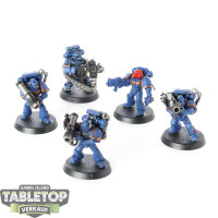 Space Marines - 5 Devastator Squad - teilweise bemalt