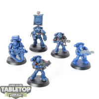 Space Marines - 5 Tactical Squad - teilweise bemalt