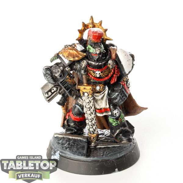 Black Templars - 1 Captain in Gravis Armor klassischq - bemalt