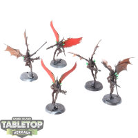 Drukhari - 5 x Scourges - bemalt