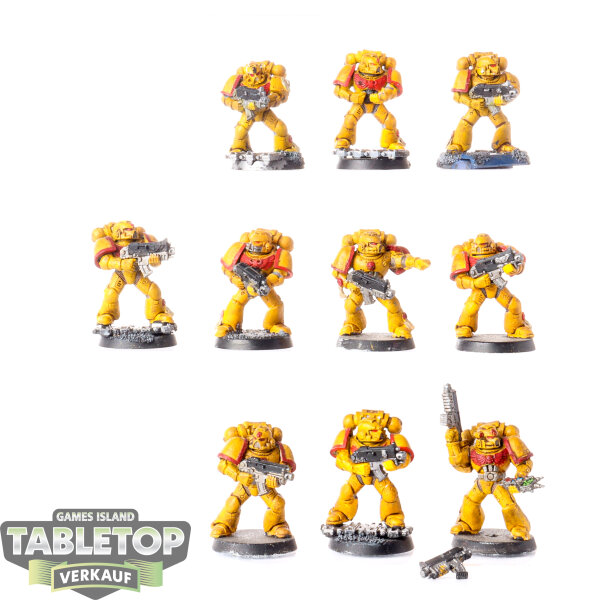 Imperial Fists - 10 x Tactical Squad klassisch - bemalt