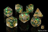 Baron of Dice - Lucky Shamrock RPG Dice Set (7 Pieces)