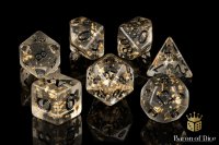 Baron of Dice - Fools Gold RPG Dice Set (7 Pieces)