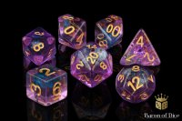 Baron of Dice - Orchid & Lavender RPG Dice Set (7...