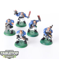 Space Marines - 5 x Scouts - bemalt