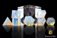 Baron of Dice - Natural Opal Gemstone RPG Dice Set (7...