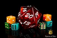 Baron of Dice - Big Ass D20 Lifecounter - Red Fire