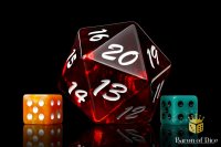 Baron of Dice - Big Ass D20 Lifecounter - Red Fire