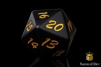 Baron of Dice - Big Ass D20 Lifecounter - Black Decay