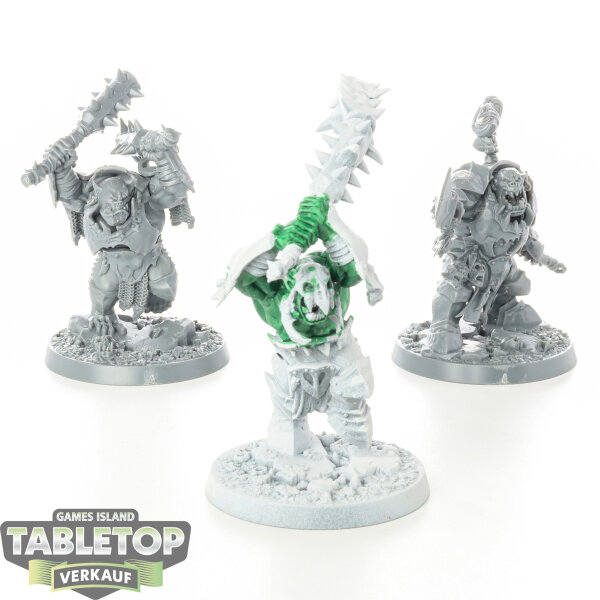 Warhammer Underworlds - 3x Morgok’s Krushas - Orruk Warclans - teilweise bemalt