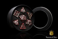 Baron of Dice - Bloody Dragon Metal RPG Dice Set (7 Pieces)