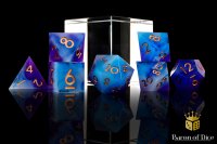 Baron of Dice - Aquamarine Sharp Edge RPG Dice Set (7...