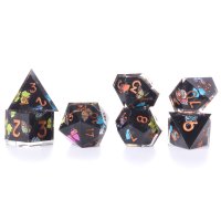 Baron of Dice - Black Butterfly Sharp Edge RPG Dice Set...