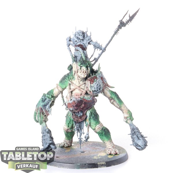 Orruk Warclans - Breaka-boss on Mirebrute Troggoth - teilweise bemalt