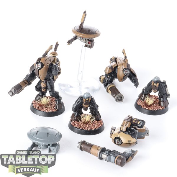 Tau Empire - 3 x Stealth Battlesuits - bemalt