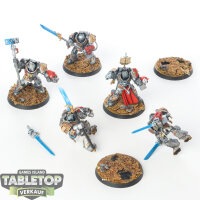 Grey Knights - 5x Grey Knights Terminator Squad - bemalt