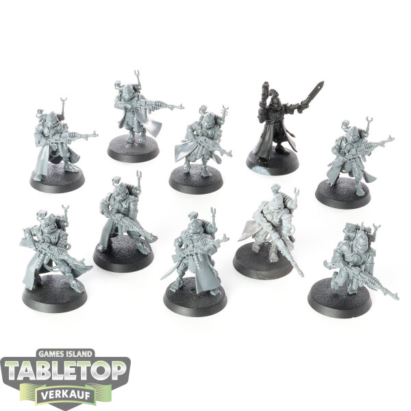 Adeptus Mechanicus - 10x Skitarii Vanguard - teilweise bemalt