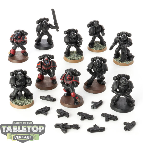 Space Marines - 10x Tactical Squad - teilweise bemalt