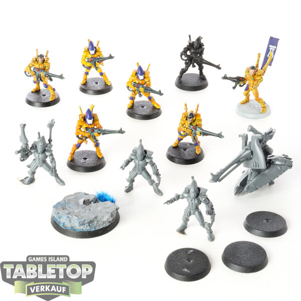 Craftworlds - 10 x Guardian Defenders klassisch - teilweise bemalt
