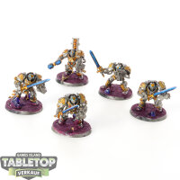 Grey Knights - 5 x Grey Knights Terminator Squad - bemalt