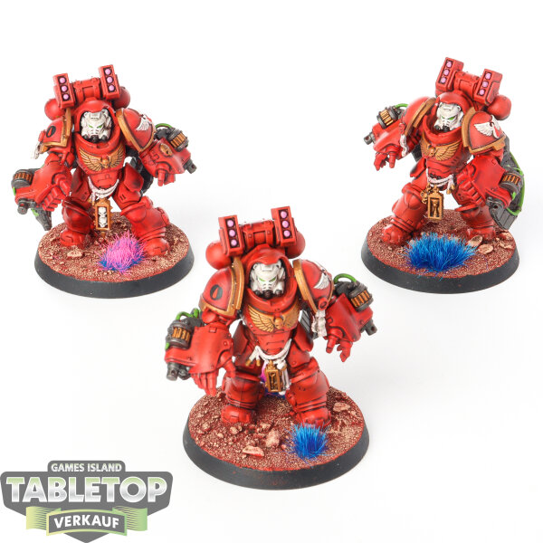 Blood Angels - 3x Primaris Aggressors - bemalt