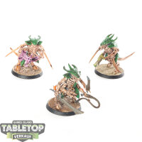 Tyraniden - 3 x Tyranid Warriors - teilweise bemalt