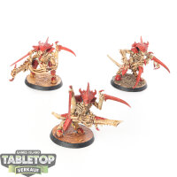 Tyraniden - 3 x Tyranid Warriors - teilweise bemalt