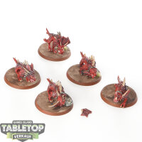 Blades of Khorne - 5 x Flesh Hounds klassisch - bemalt