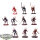 Blades of Khorne - 10 x Daemons Of Khorne Bloodletters - teilweise bemalt